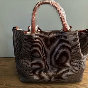 Dooney & Bourke Textured Brown Tote